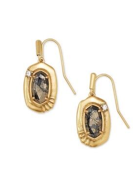 Kendra Scott Anna with Black Pyrite Earrings
